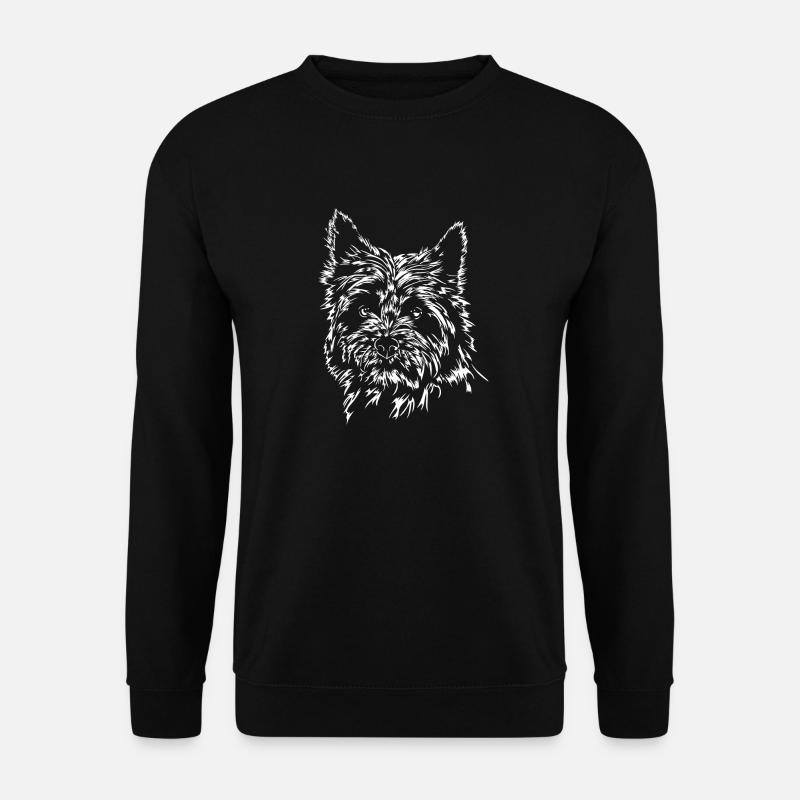 CAIRN TERRIER Portrait Wilsign's Dogs Gift Idea - Unisex Sweatshirt - black