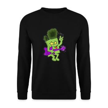 B-ROCK-OLI - Sweat-shirt Unisexe - noir - Devant - Alina (178cm) & Michal (187cm)
