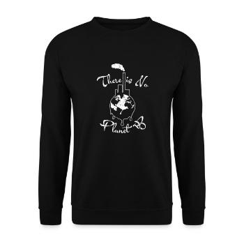 No Planet B - Umweltverschmutzung - Earth Day-Erde - Unisex Pullover - Schwarz - Vorne - Alina (178cm) & Michal (187cm)