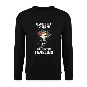 Stabdänzerin Design für Majorette - Unisex Pullover - Schwarz - Vorne - Alina (178cm) & Michal (187cm)