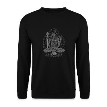 Mahadeva Shiva - Unisex Sweatshirt - black - Front - Alina (178cm) & Michal (187cm)