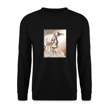 Indien Crow - Sweat-shirt Unisexe - noir - Devant - Alina (178cm) & Michal (187cm)