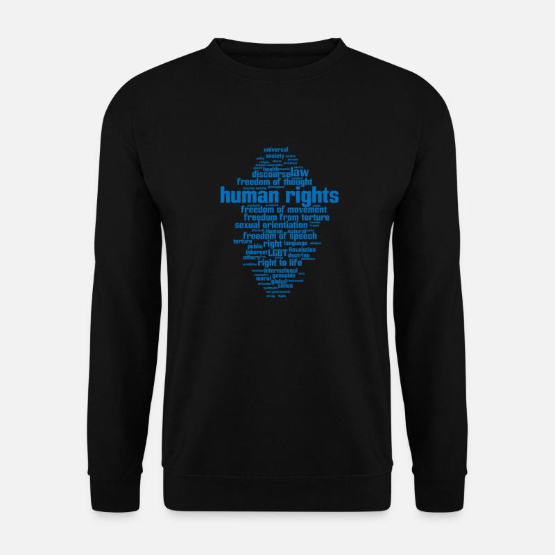 human rights - Unisex Pullover - Schwarz