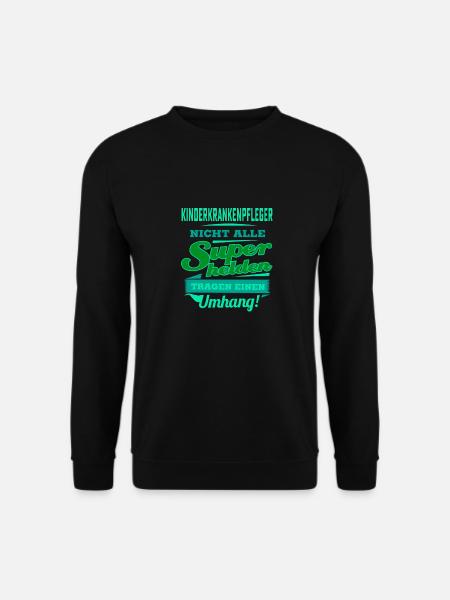 Superheld grünen Umhang - Kinderkrankenpfleger - - Unisex Pullover - Schwarz
