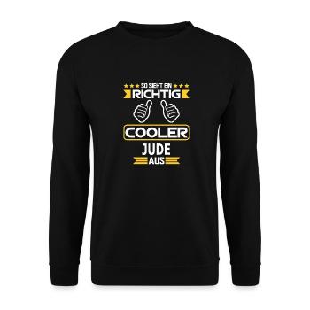 JUDE - Unisex Pullover - Schwarz - Vorne - Alina (178cm) & Michal (187cm)