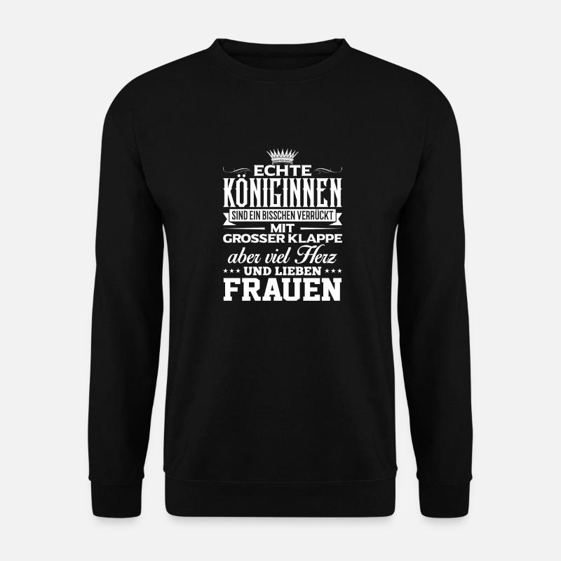 FRAUEN - liebe - Unisex Pullover - Schwarz