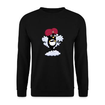 Penguin Engineering - Unisex Sweatshirt - black - Front - Alina (178cm) & Michal (187cm)