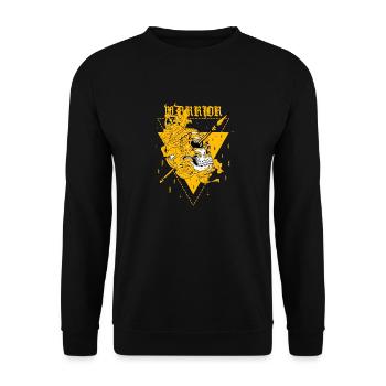 The warrior - Unisex Sweatshirt - black - Front - Alina (178cm) & Michal (187cm)