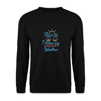 meteorology - Unisex Sweatshirt - black - Front - Alina (178cm) & Michal (187cm)