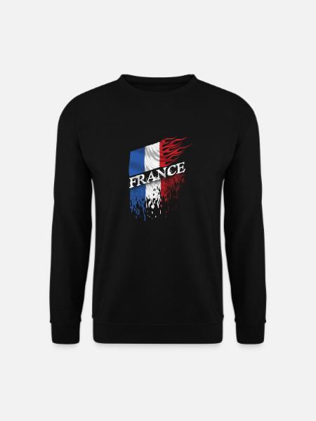 france drapeau - Sweat-shirt Unisexe - noir