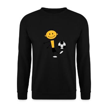 soccer_boy - Unisex Pullover - Schwarz - Vorne - Alina (178cm) & Michal (187cm)