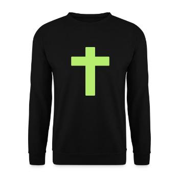 cross - Sweat-shirt Unisexe - noir - Devant - Alina (178cm) & Michal (187cm)