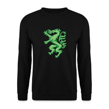 steirischer Panther Wappen Steiermark Geschenk - Unisex Pullover - Schwarz - Vorne - Alina (178cm) & Michal (187cm)