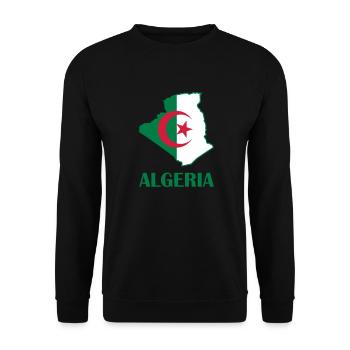 algeria logo - Unisex Sweatshirt - black - Front - Alina (178cm) & Michal (187cm)