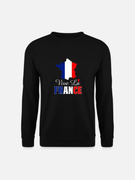 Vive la France - Sweat-shirt Unisexe - noir