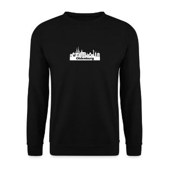 Oldenburg + Skyline white - Unisex Sweatshirt - black - Front - Alina (178cm) & Michal (187cm)