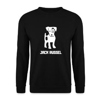 Jack russell jack russel - Unisex Sweatshirt - black - Front - Alina (178cm) & Michal (187cm)