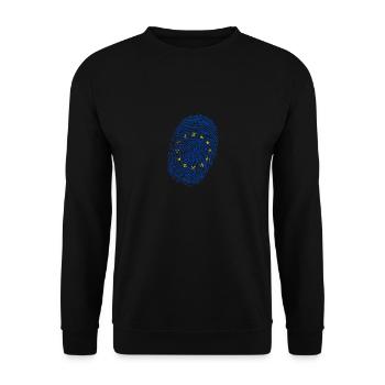 Empreinte digitale de l'Europe - Sweat-shirt Unisexe - noir - Devant - Alina (178cm) & Michal (187cm)