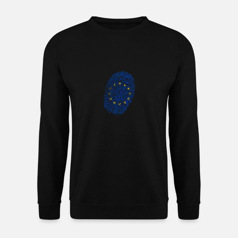 Empreinte digitale de l'Europe - Sweat-shirt Unisexe - noir