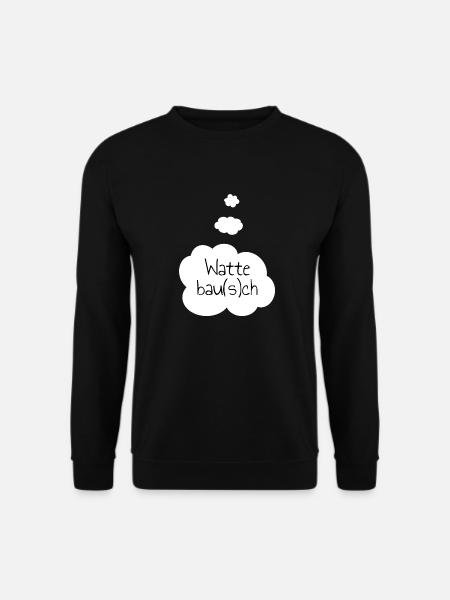 Wattebau(s)ch Bauch - Unisex Pullover - Schwarz
