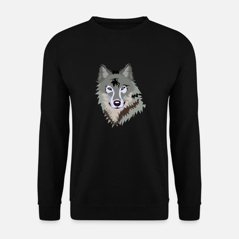 Wolf - Unisex Sweatshirt - black
