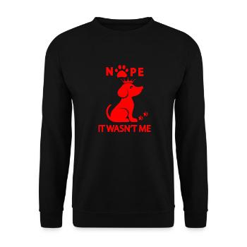 Dog dog - Unisex Sweatshirt - black - Front - Alina (178cm) & Michal (187cm)