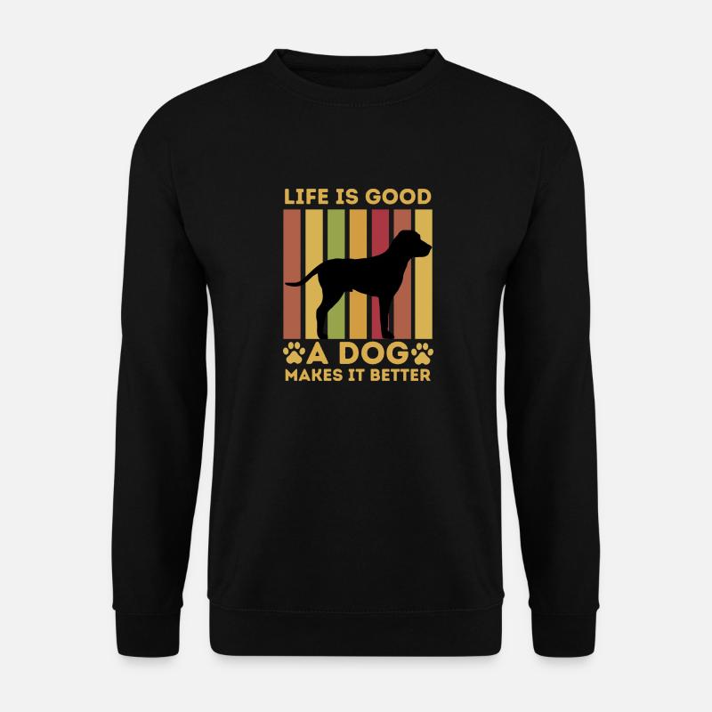 A DOG - Unisex Pullover - Schwarz