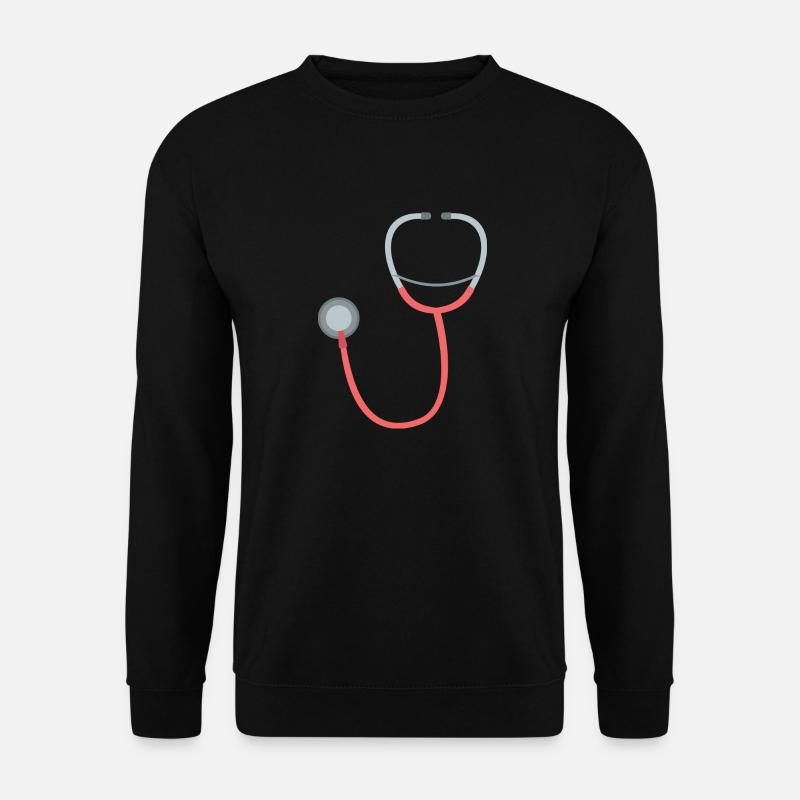 Stethoskop - Unisex Pullover - Schwarz