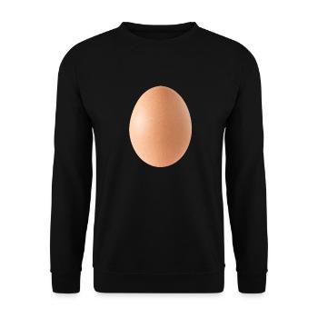 Ei, Neujahr - Unisex Pullover - Schwarz - Vorne - Alina (178cm) & Michal (187cm)