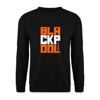 Blackpool - Unisex Sweatshirt - black - Front - Alina (178cm) & Michal (187cm)