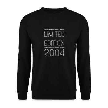 Limited Edition 2004. 18. Birthday. 18 Geburtstag - Unisex Pullover - Schwarz - Vorne - Alina (178cm) & Michal (187cm)