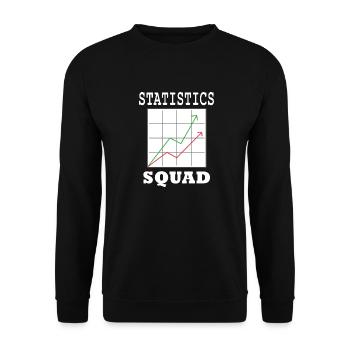 Statistik-Analyst Datenmanager Statistiker - Unisex Pullover - Schwarz - Vorne - Alina (178cm) & Michal (187cm)