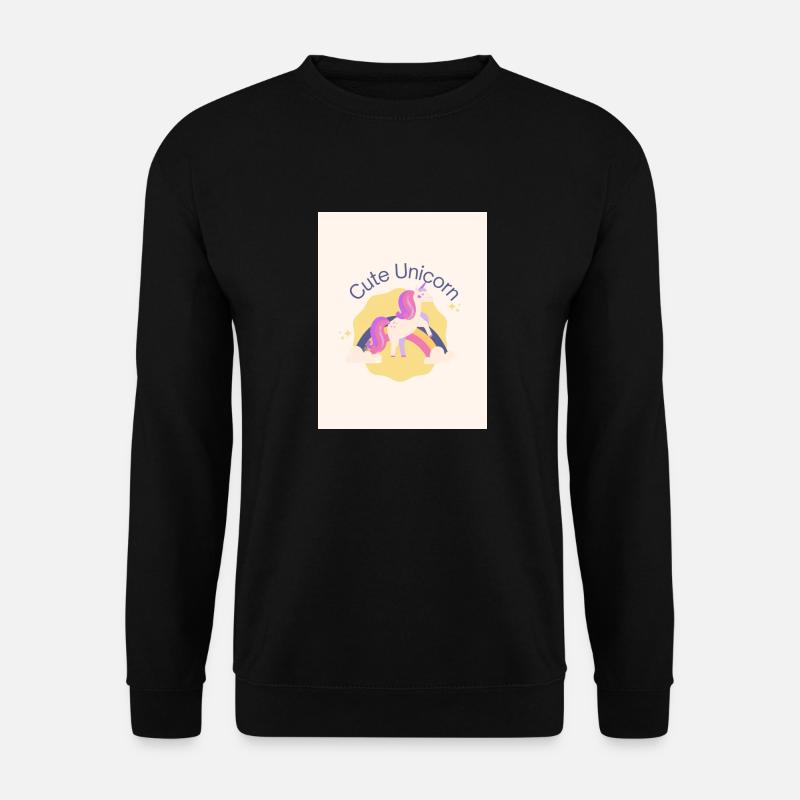 Süßes Einhorn - Unisex Pullover - Schwarz
