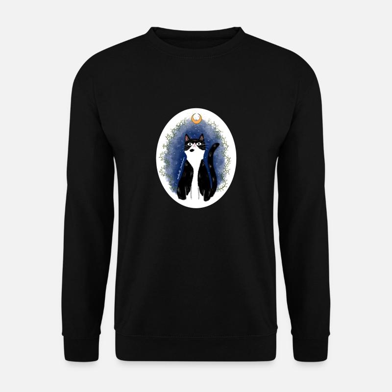 Magic Cat - Unisex Pullover - Schwarz