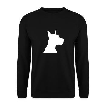Doberman - Sweat-shirt Unisexe - noir - Devant - Alina (178cm) & Michal (187cm)