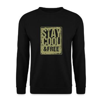 Restez au frais 1 - Sweat-shirt Unisexe - noir - Devant - Alina (178cm) & Michal (187cm)