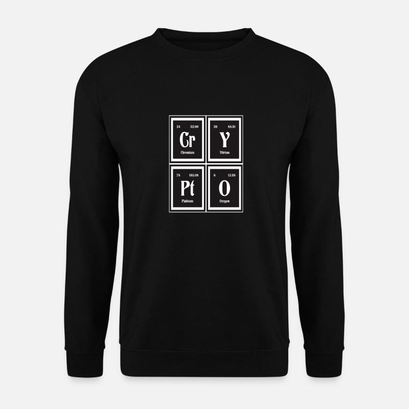 Krypto-| Periodensystem der Elemente - Unisex Pullover - Schwarz