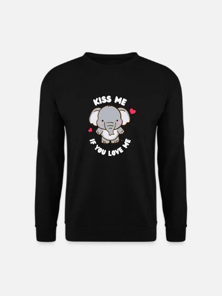 cute children's design with elephant - Unisex Sweatshirt - black