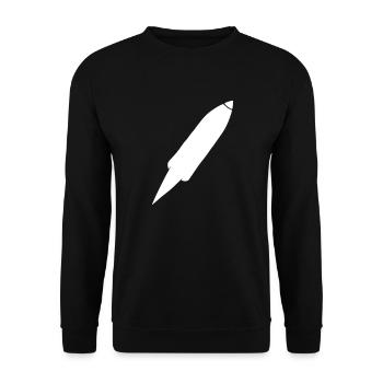 Vecteur de vol spatial spatial de fusée spatiale - Sweat-shirt Unisexe - noir - Devant - Alina (178cm) & Michal (187cm)