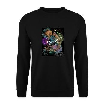 Unisex Premium T-shirt - Unisex Pullover - Schwarz - Vorne - Alina (178cm) & Michal (187cm)