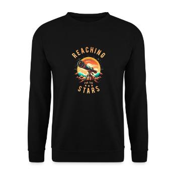 Astronomy shirt - Astrology, Saying - Unisex Sweatshirt - black - Front - Alina (178cm) & Michal (187cm)