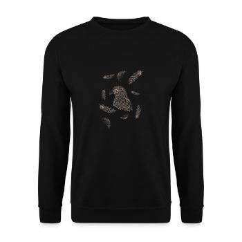 Adler Design - Unisex Pullover - Schwarz - Vorne - Alina (178cm) & Michal (187cm)