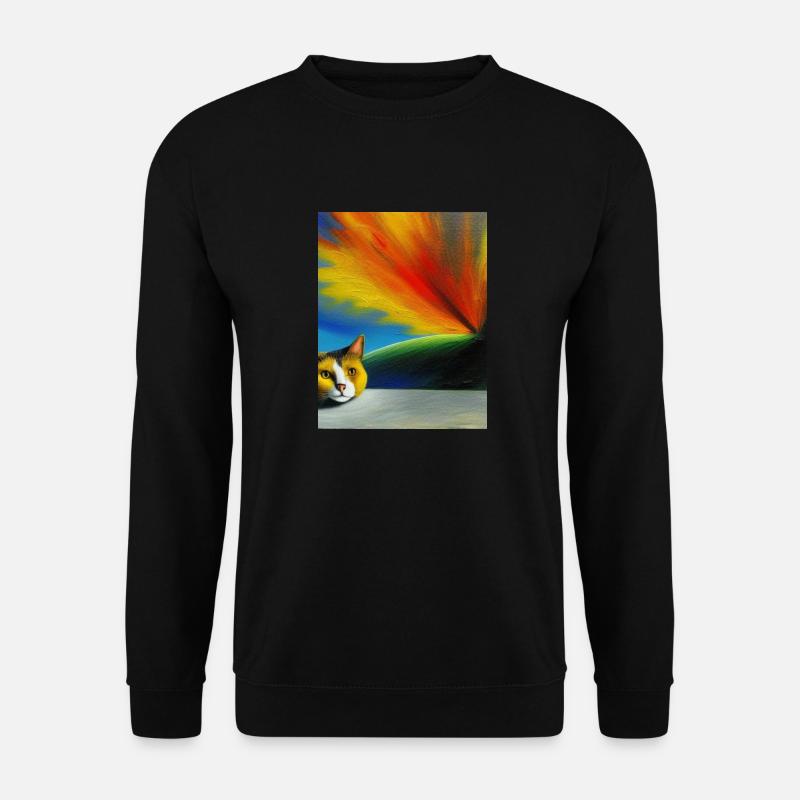 katze - Unisex Pullover - Schwarz