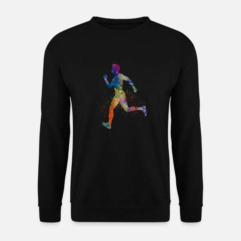 Athlet Läufer - Unisex Pullover - Schwarz