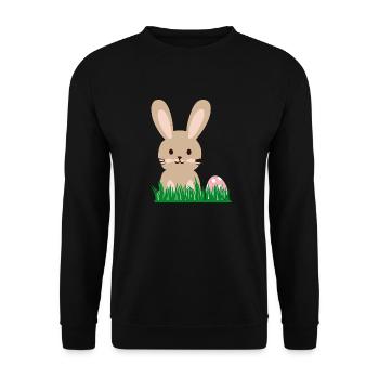 Hase - Unisex Pullover - Schwarz - Vorne - Alina (178cm) & Michal (187cm)