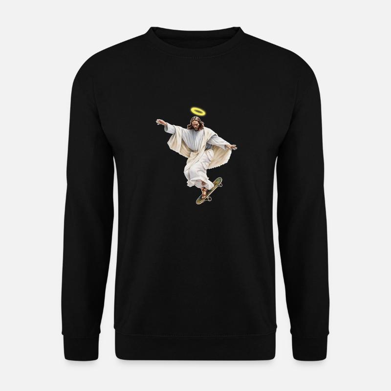 Jesus Skater - Unisex Pullover - Schwarz