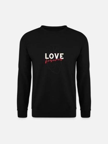 Liebe für immer - Unisex Pullover - Schwarz