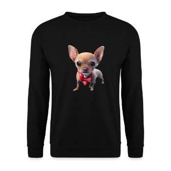 Chihuahua Dog Dog Owner Chihuahua Puppy Dogs - Unisex Sweatshirt - black - Front - Alina (178cm) & Michal (187cm)
