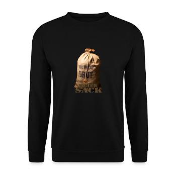 Alter Sack - Unisex Pullover - Schwarz - Vorne - Alina (178cm) & Michal (187cm)