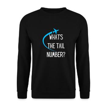 Plane spotter and aviation photography - Unisex Sweatshirt - black - Front - Alina (178cm) & Michal (187cm)